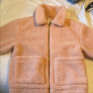 Garage Pink Teddy Coat